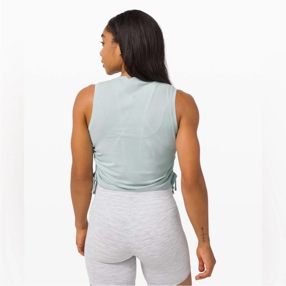 Lululemon Cinch it Up Tank Top in Hazy Jade